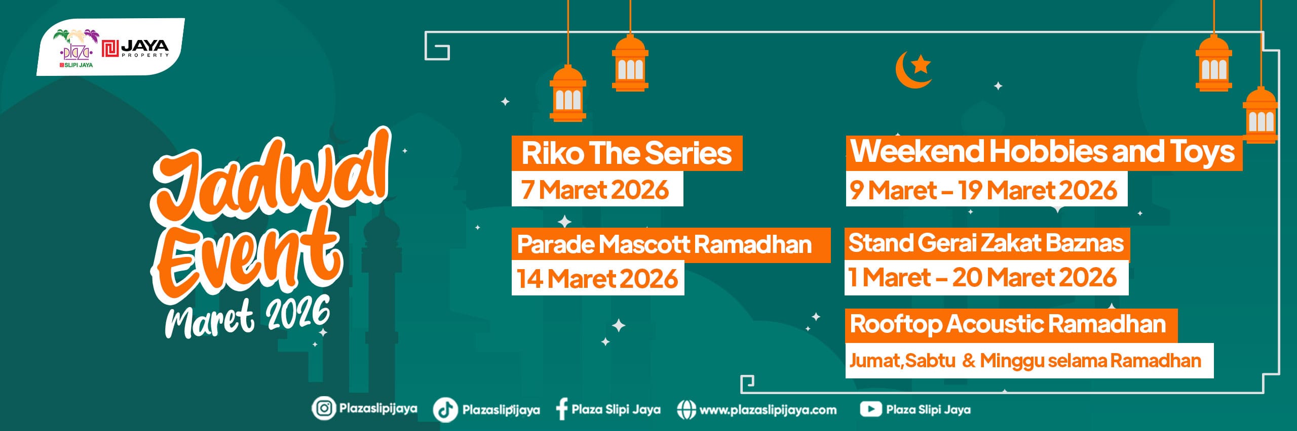 Event Plaza Slipi Jaya Bulan Maret 2026